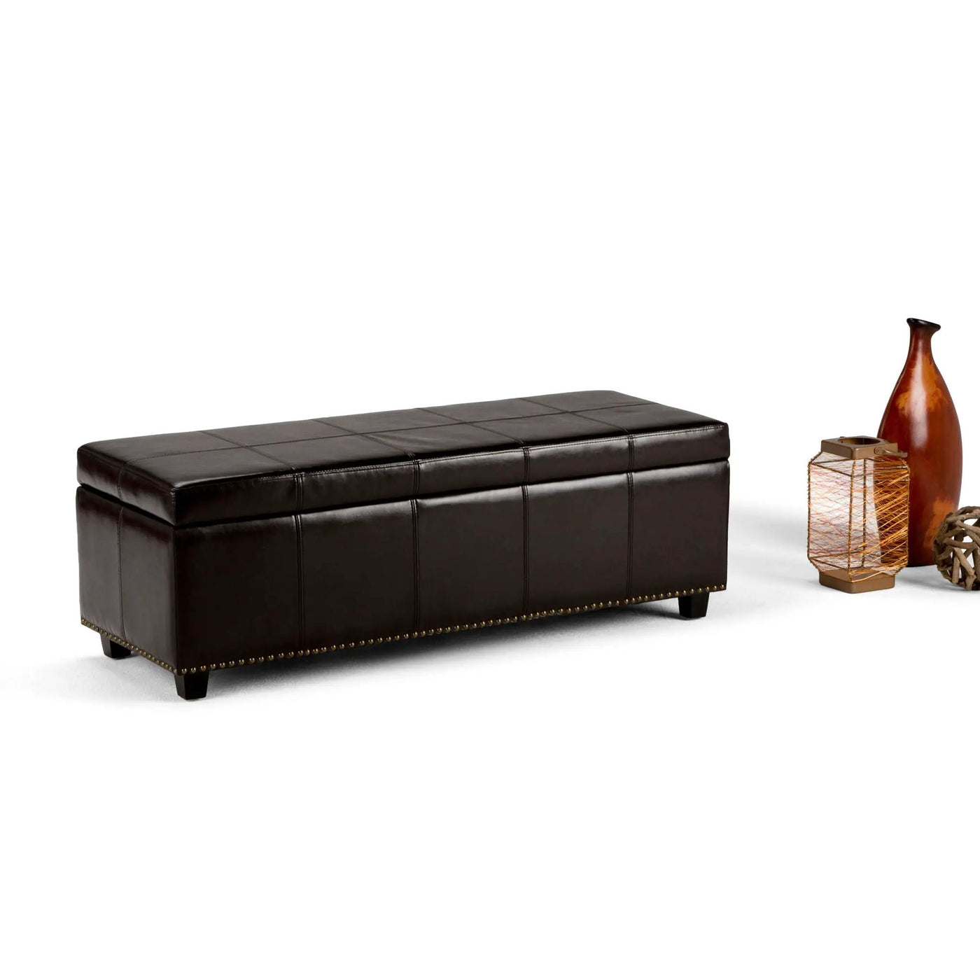 Kingsley - Upholstered Large Storage Ottoman by HouseOfZazla