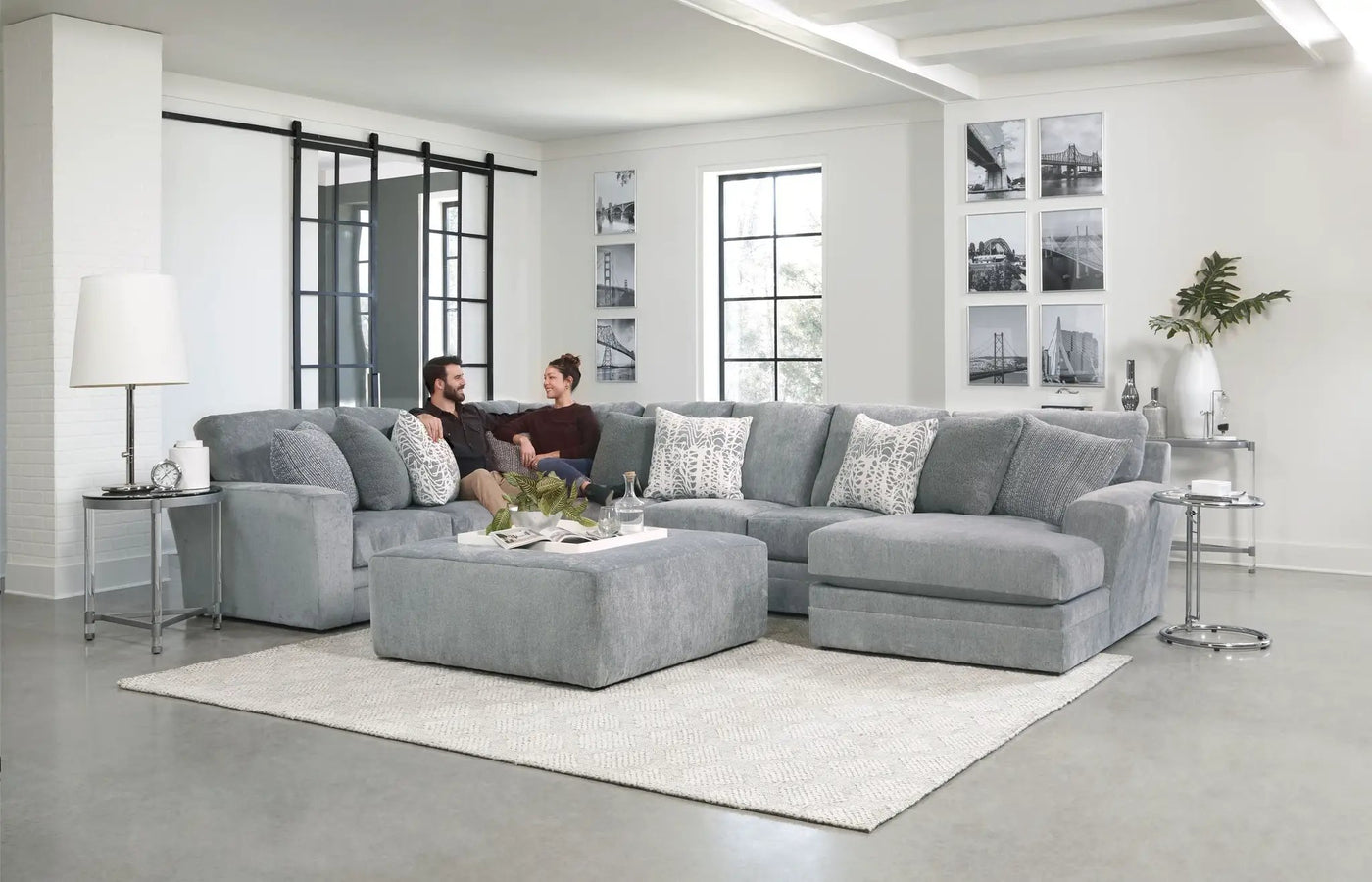 Glacier - Cocktail Ottoman by Unique Piece Furniture