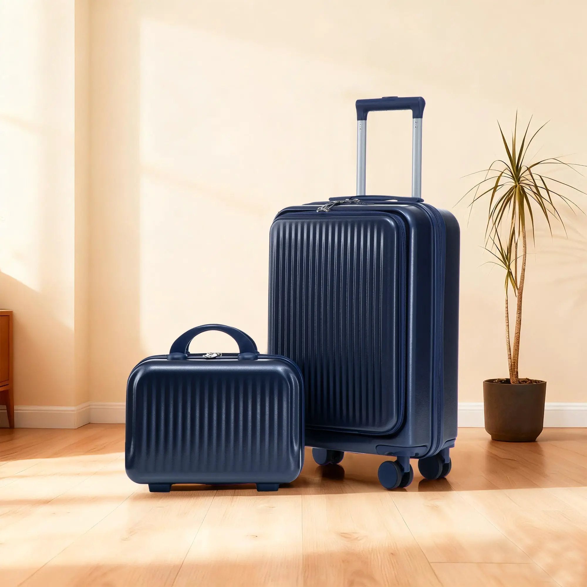 14'/20' 2-Piece ABS Spinner Wheel Luggage Set by HouseOfZazla