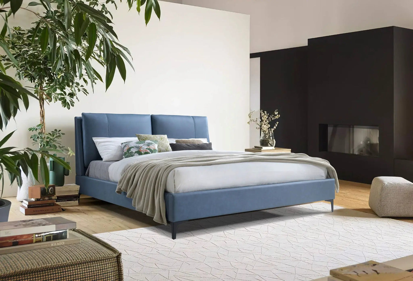 Fully Upholstered Bed by Unique Piece Furniture