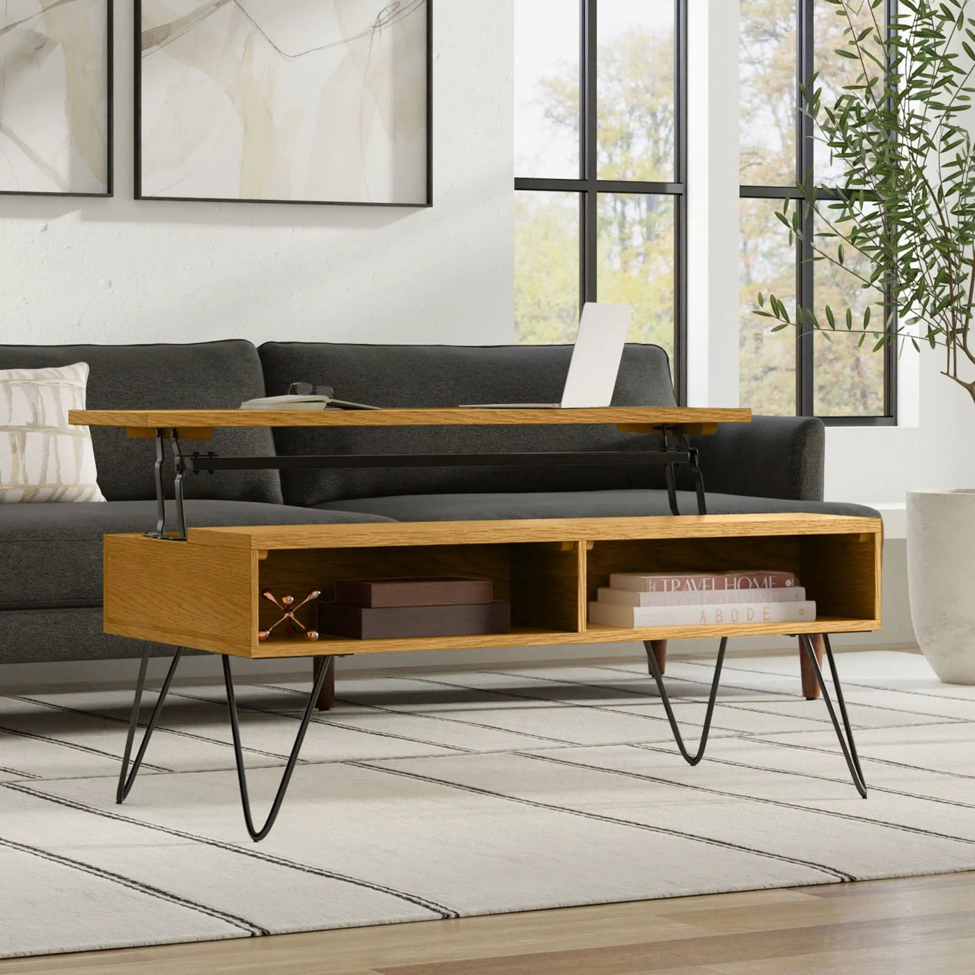 Hunter - Handcrafted Lift Top Coffee Table by HouseOfZazla