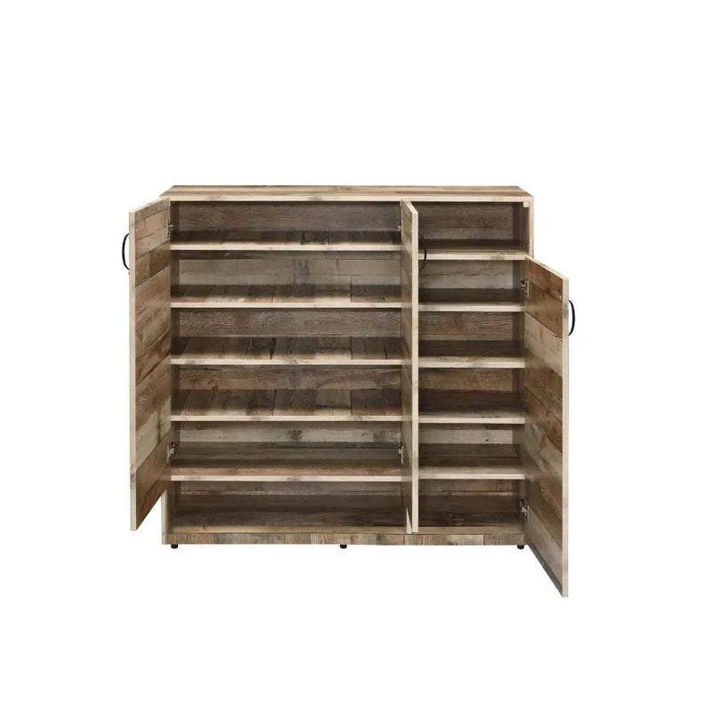 Howia - Shoe Cabinet - Rustic Gray Oak by Unique Piece Furniture