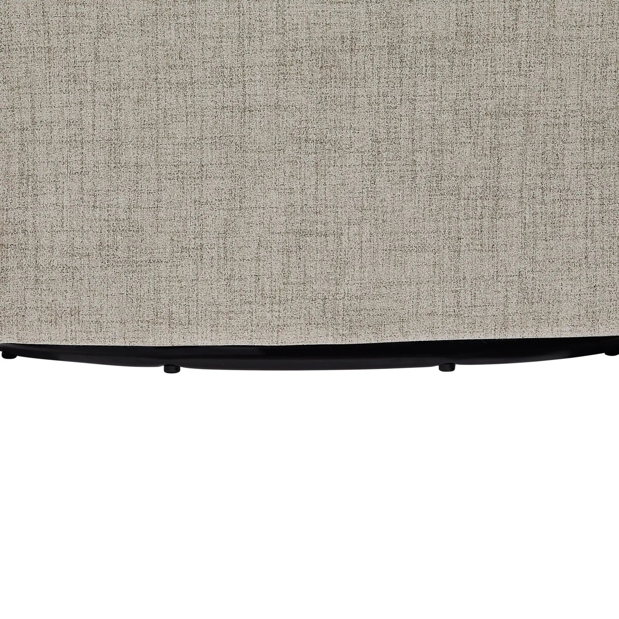 Solitude - Skirted Swivel Accent Chair With Hemp Like by HouseOfZazla