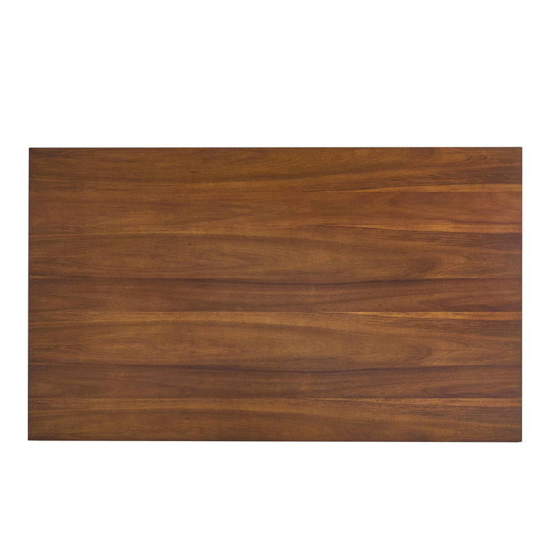 Industrial Style Indoor Dining Table With Metal Legs - Walnut / Black by HouseOfZazla