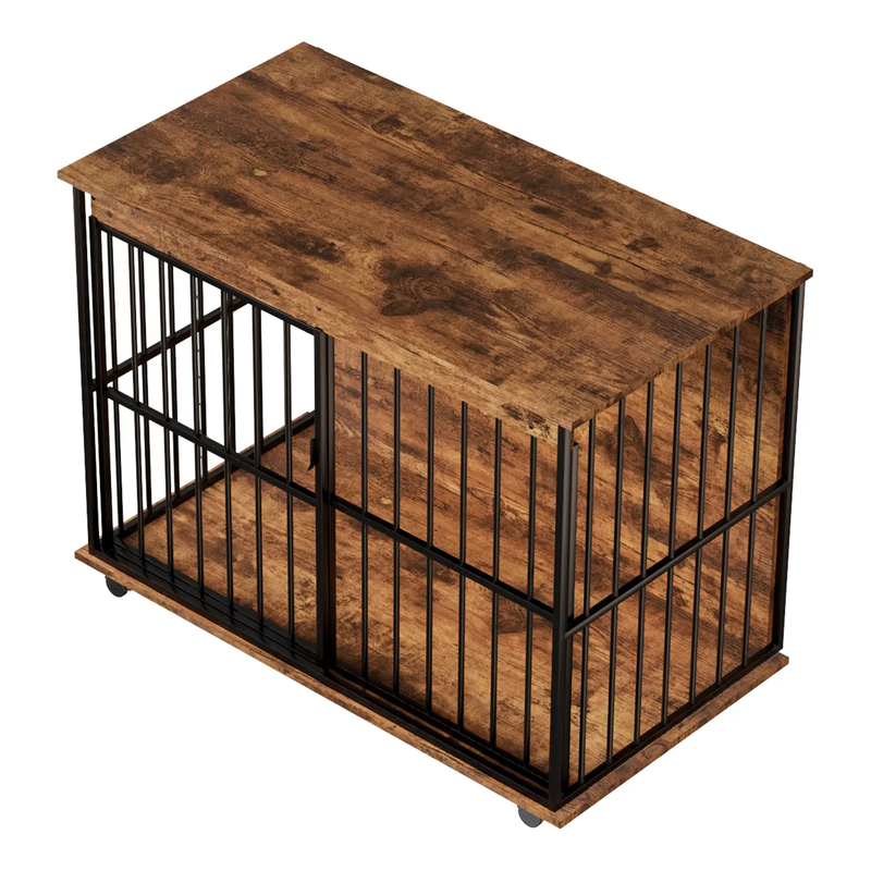 Large Wooden Dog Crate Furniture by HouseOfZazla