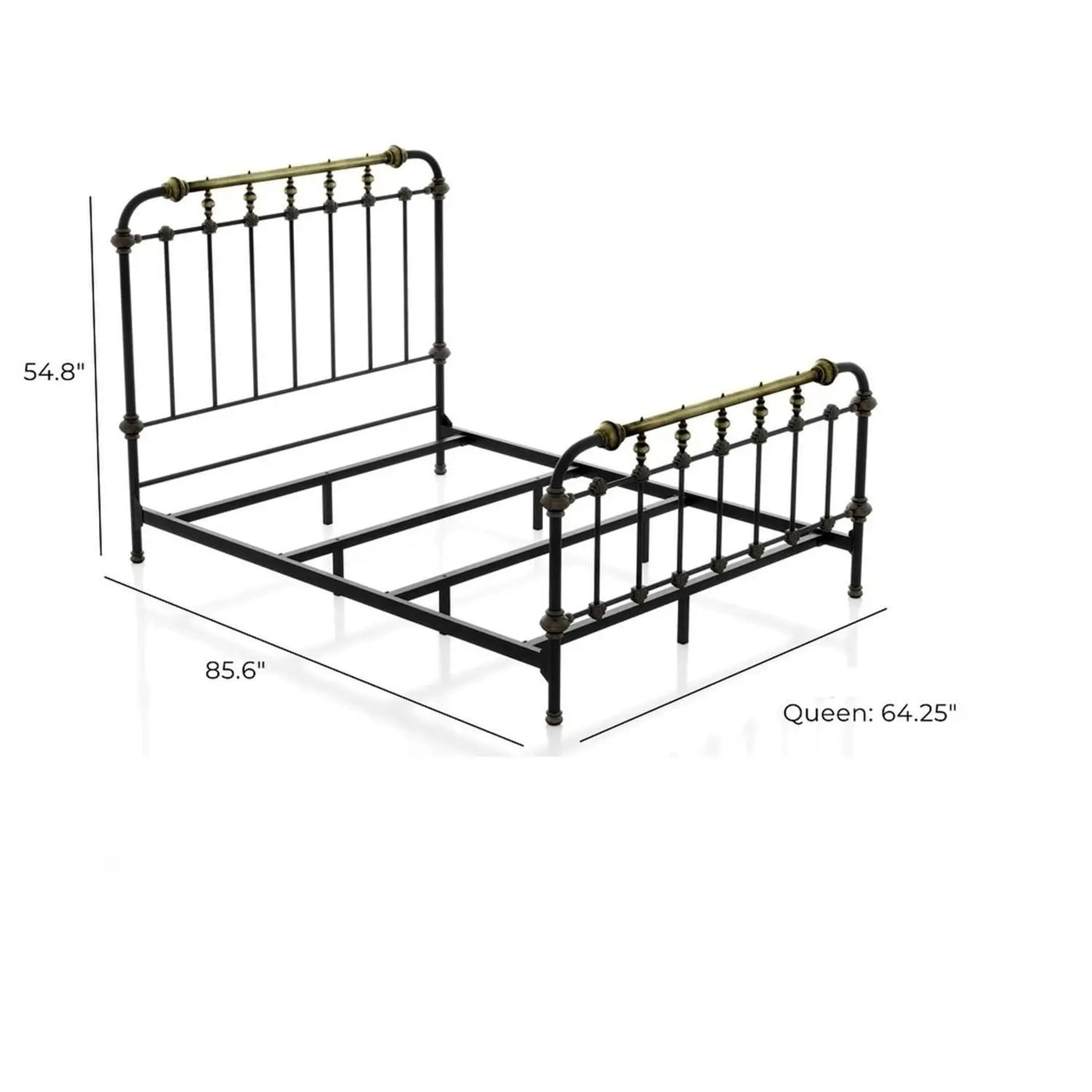 Transitional Style Bed With Accents by HouseOfZazla