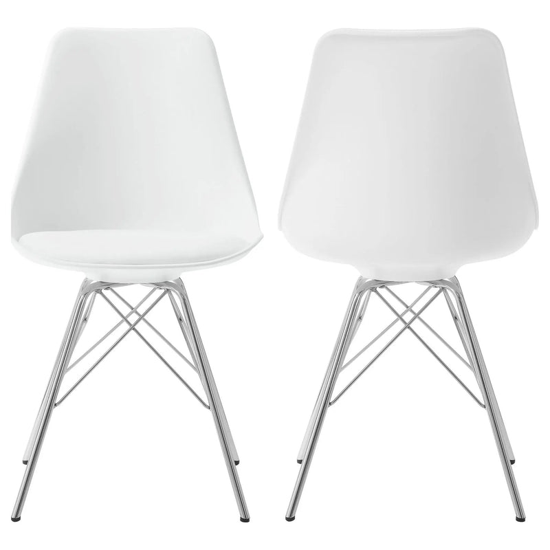 Juniper Polypropylene Dining Side Chair White (Set of 2) by Unique Piece Furniture