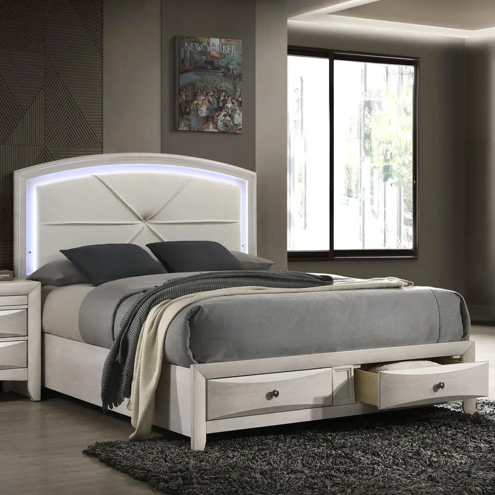 Ramondi - Bed With Storage & LED by Unique Piece Furniture