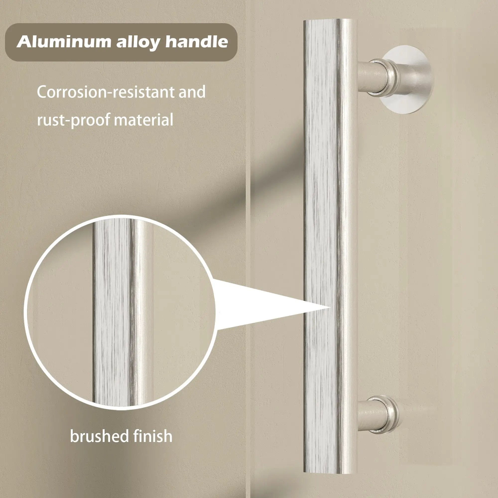 47-49" W × 72" H Pivot Shower Door with Brushed Nickel Finish by HouseOfZazla