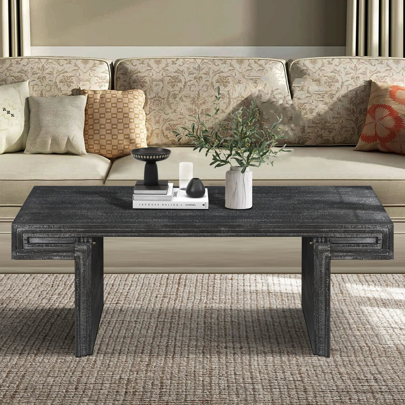 American Vintage Industrial Coffee Table, Double Tier Design by HouseOfZazla