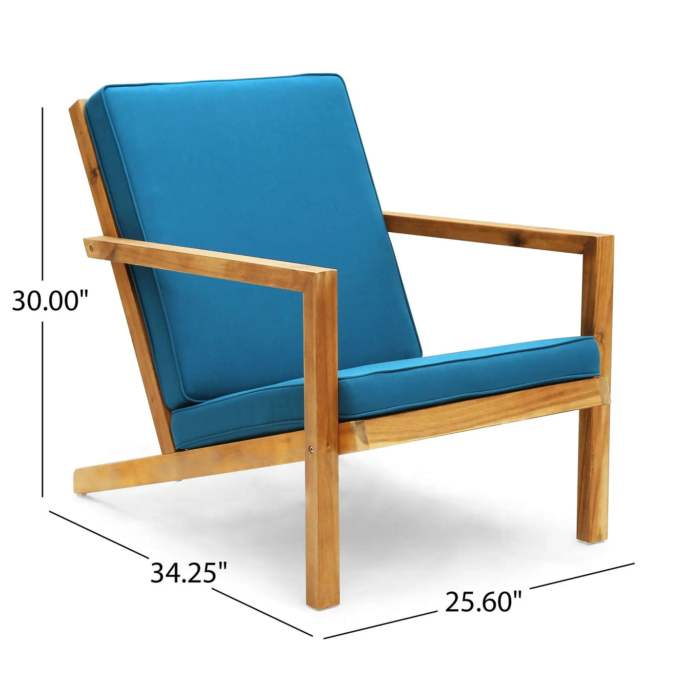 Celestaria 3-Piece Outdoor Chat Set with Adirondack Chairs, Cushions and Side Table by HouseOfZazla