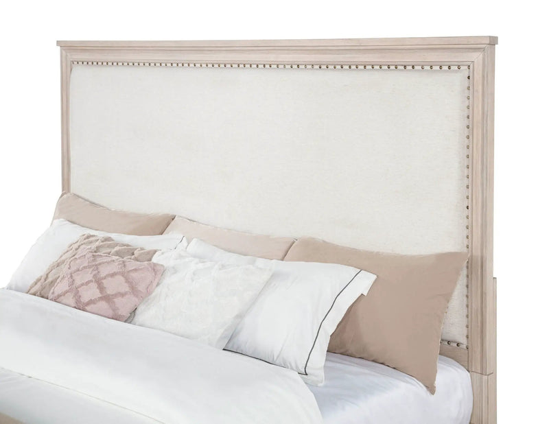 Pembroke 66-inch Eastern King Panel Bed Washed Oak by Unique Piece Furniture
