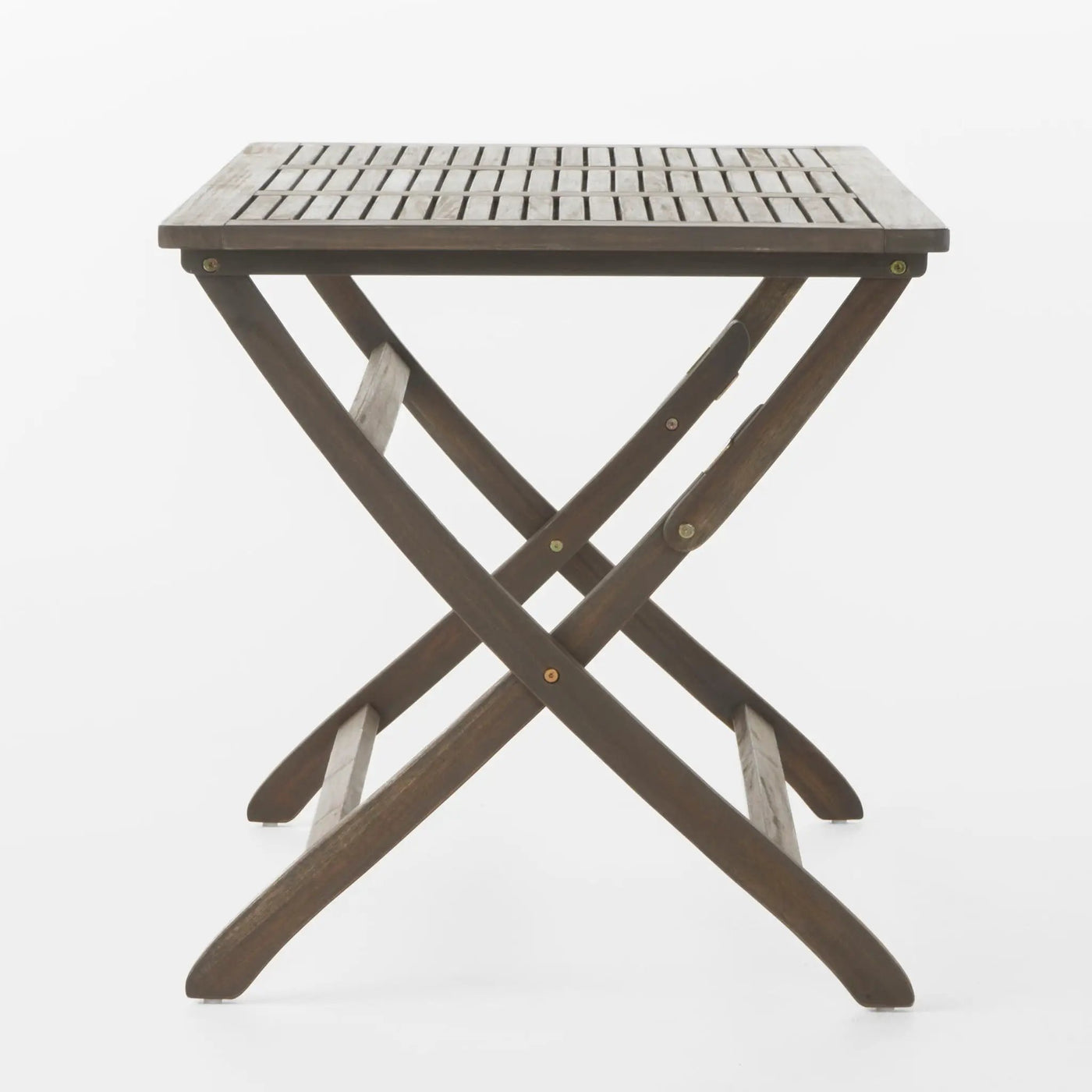 Blissique Outdoor Foldable Wood Dining Table With Slat Design by HouseOfZazla