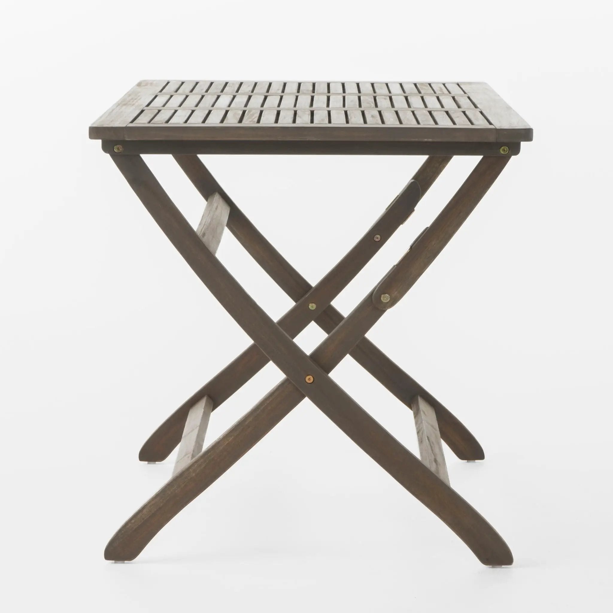 Blissique Outdoor Foldable Wood Dining Table With Slat Design by HouseOfZazla