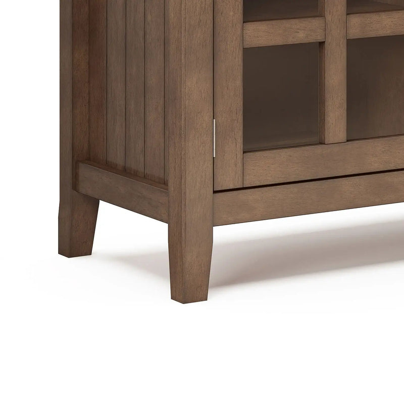 Acadian - TV Media Stand - Rustic Natural Aged Brown by Unique Piece Furniture