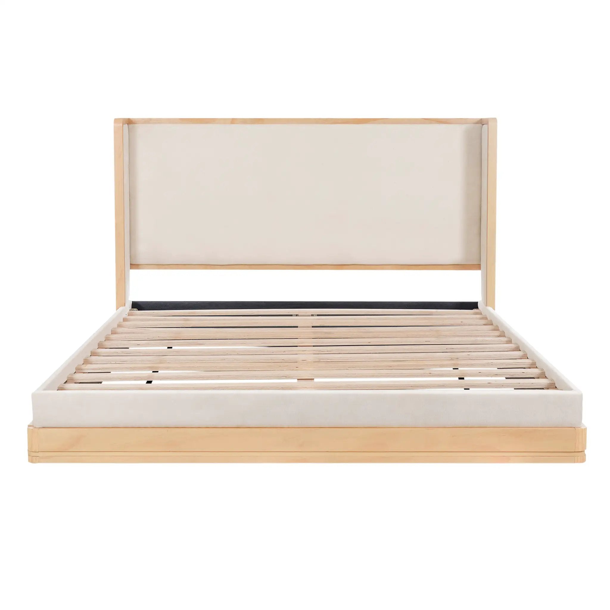 Mid-Century Modern Wood Bed Frame by HouseOfZazla
