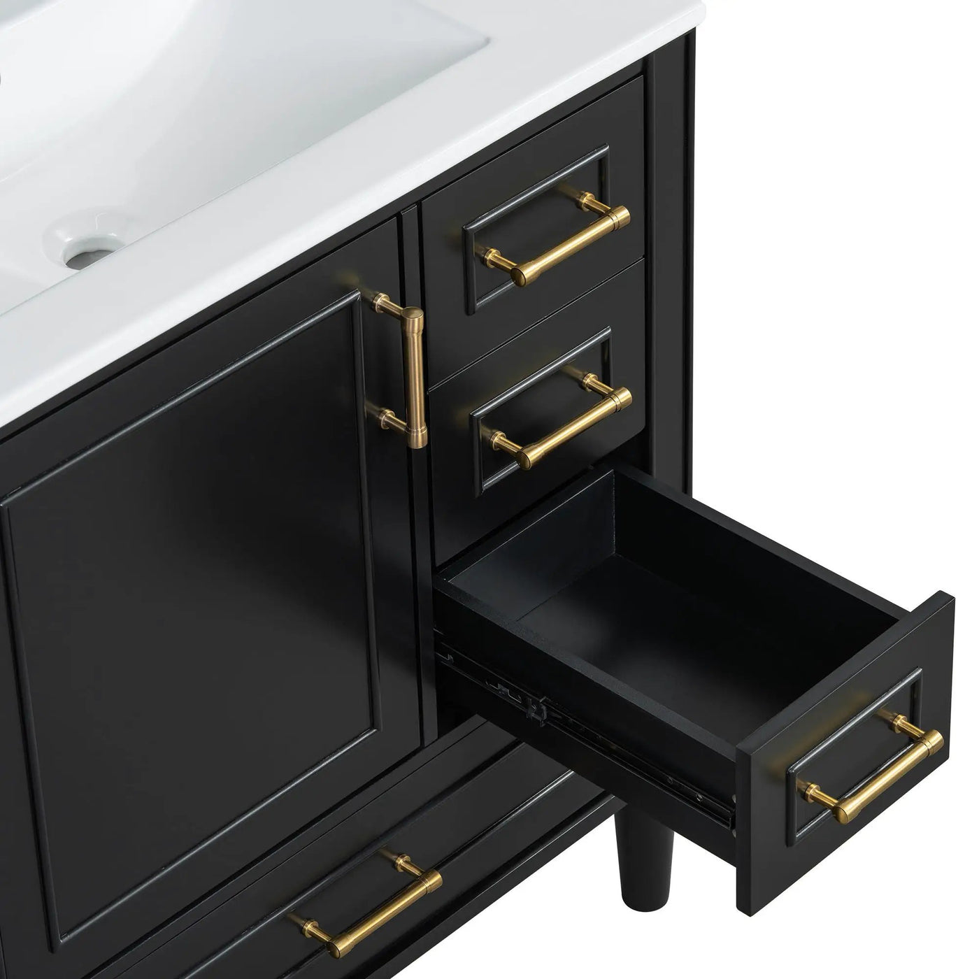 Traditional Bathroom Vanity Set With Soft Close Doors by HouseOfZazla