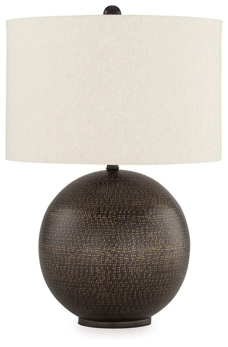 Hambell - Metal Table Lamp - Black / Gold Finish by Unique Piece Furniture