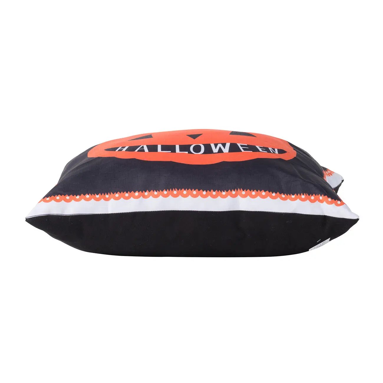 Halloween Pumpkin Pillow - Black / Orange by HouseOfZazla