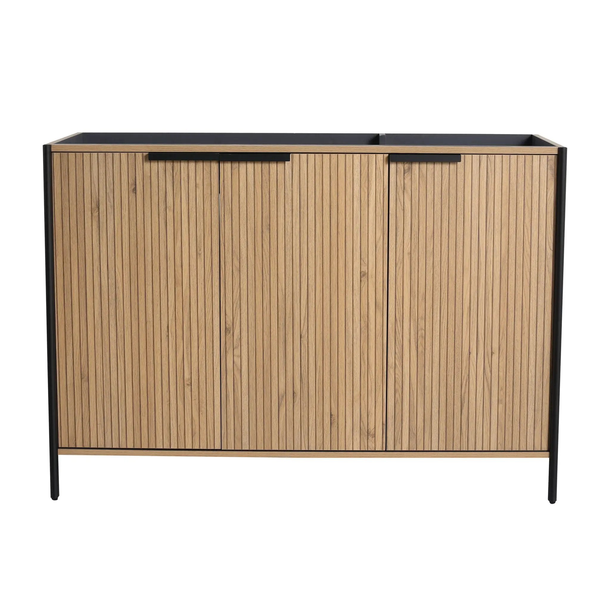 Contemporary Freestanding Bathroom Vanity With Adjustable Shelves by Unique Piece Furniture