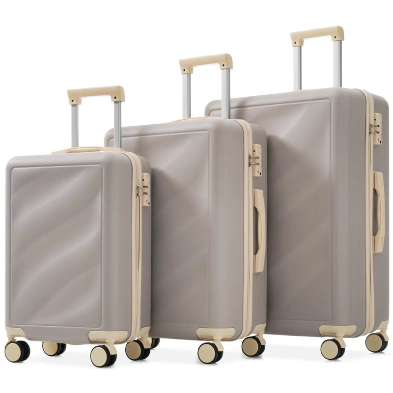 3 Piece Lightweight ABS Luggage Set by HouseOfZazla