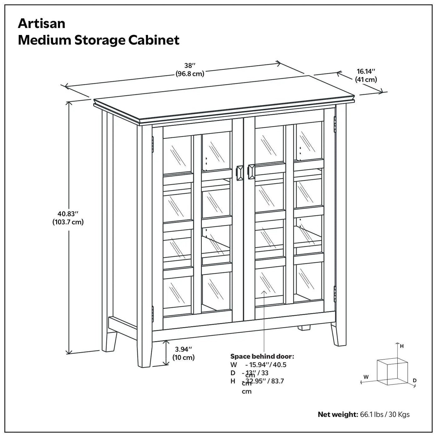 Artisan - Handcrafted Medium Storage Cabinet by HouseOfZazla