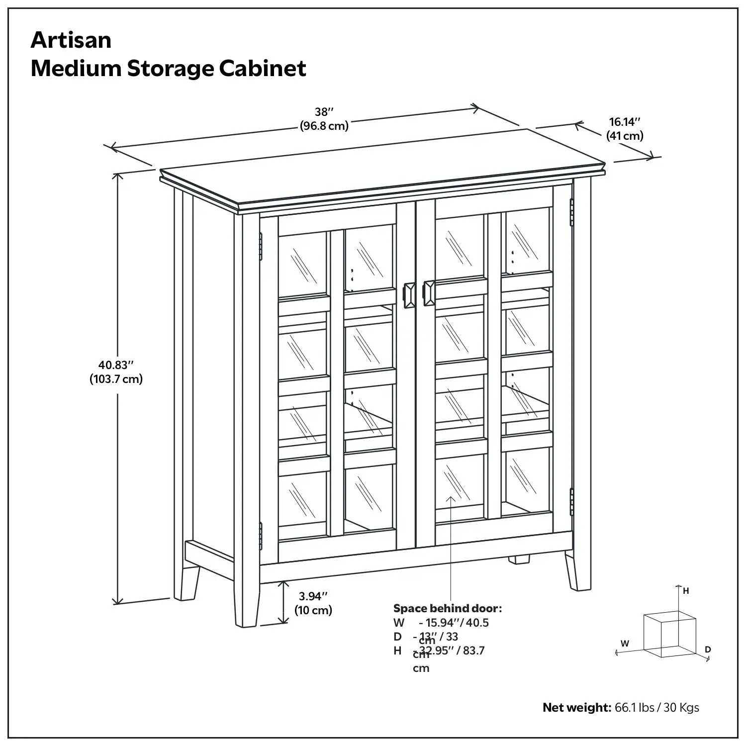 Artisan - Handcrafted Medium Storage Cabinet by Unique Piece Furniture