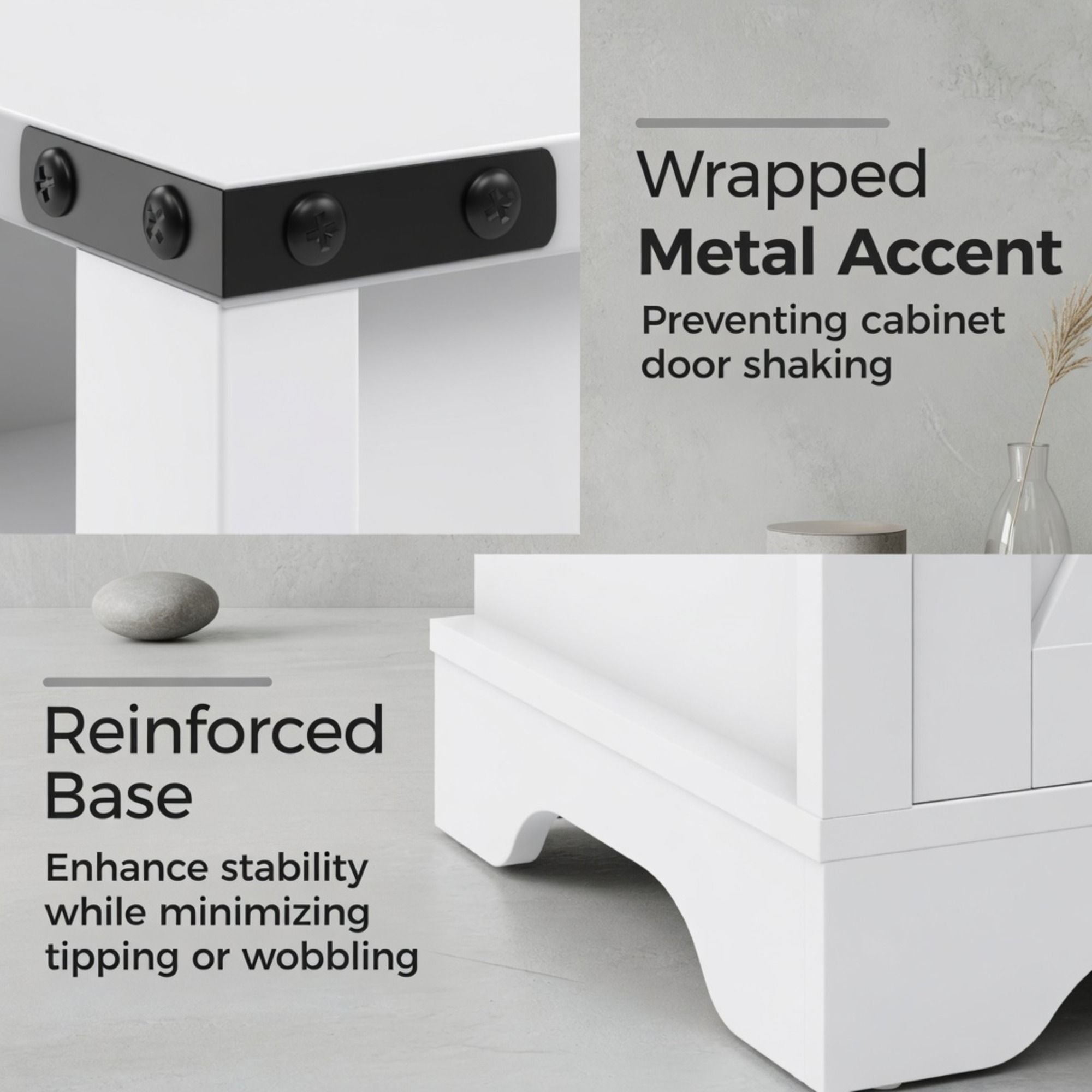 Farmhouse Nightstand, Charging Station & Storage by HouseOfZazla