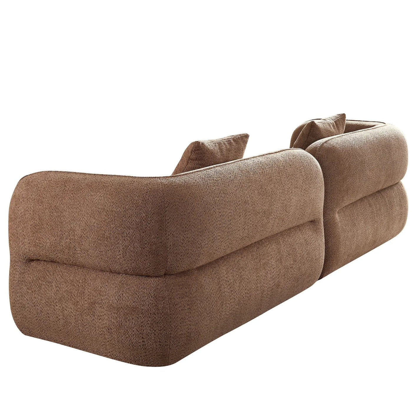 Sectional Sofa With Durable Fabric, Solid Wood Frame, And High Density Sponge Fill by HouseOfZazla