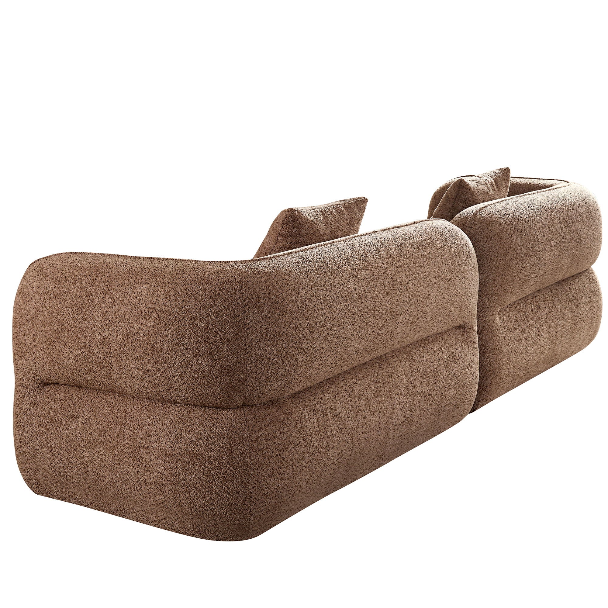 Sectional Sofa With Durable Fabric, Solid Wood Frame, And High Density Sponge Fill by HouseOfZazla