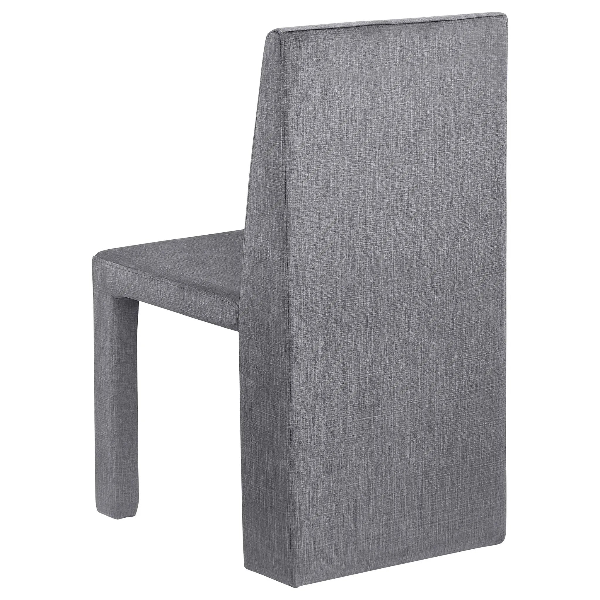Tordera Velvet Upholstered Dining Side Chair Grey (Set of 2) by Unique Piece Furniture