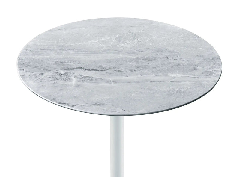 Orbit - 15.5" End Table With Height Adjustable Marble Textured Top by Unique Piece Furniture
