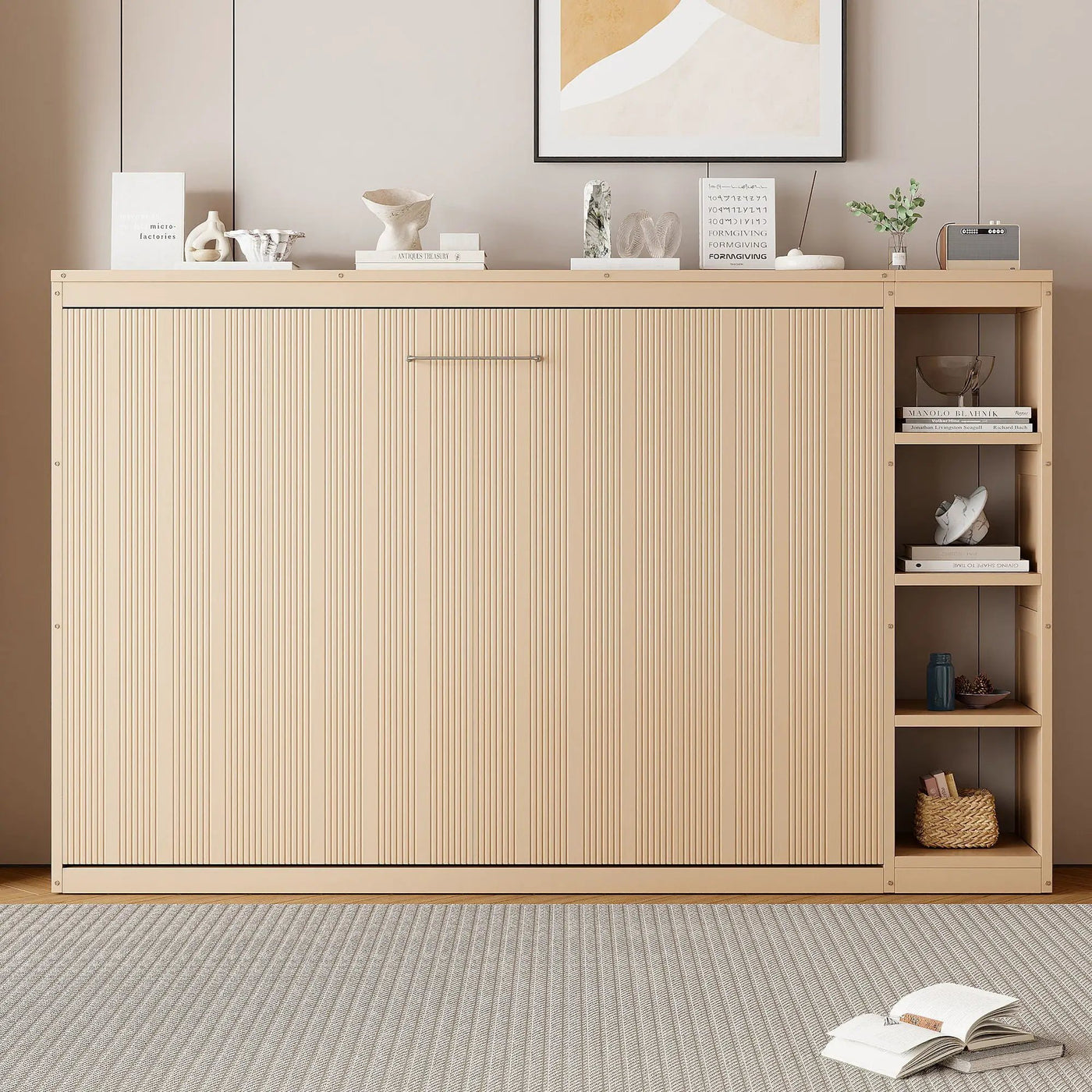 Murphy Bed With Bookshelf And Storage by Unique Piece Furniture