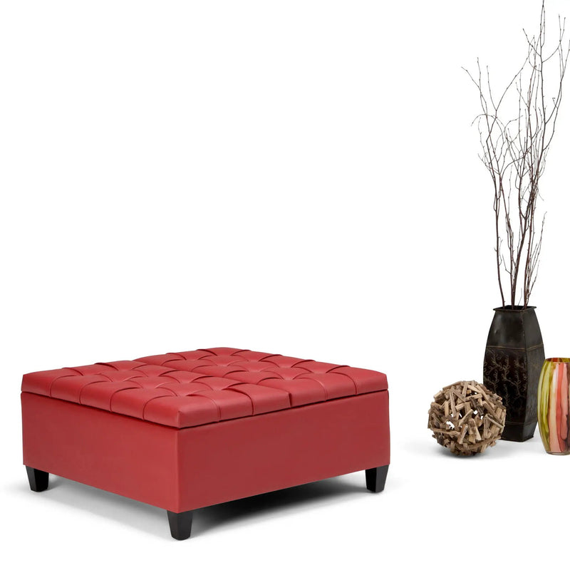 Harrison - Upholstered Coffee Table Storage Ottoman by HouseOfZazla
