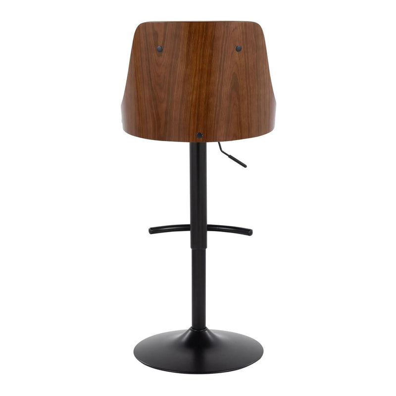 Gianna - Mid Century Modern Adjustable Barstool, Swivel With Rounded T Footrest (Set of 2) by Unique Piece Furniture