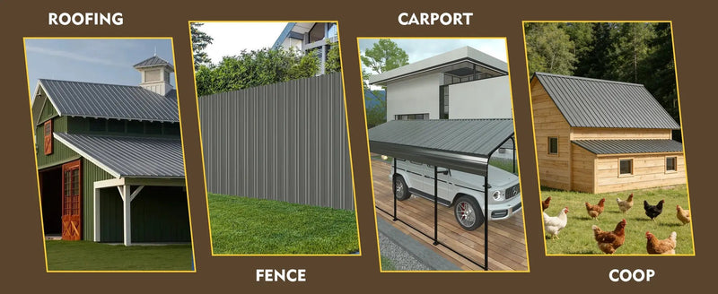 20 Pcs Metal Roof Panels by HouseOfZazla