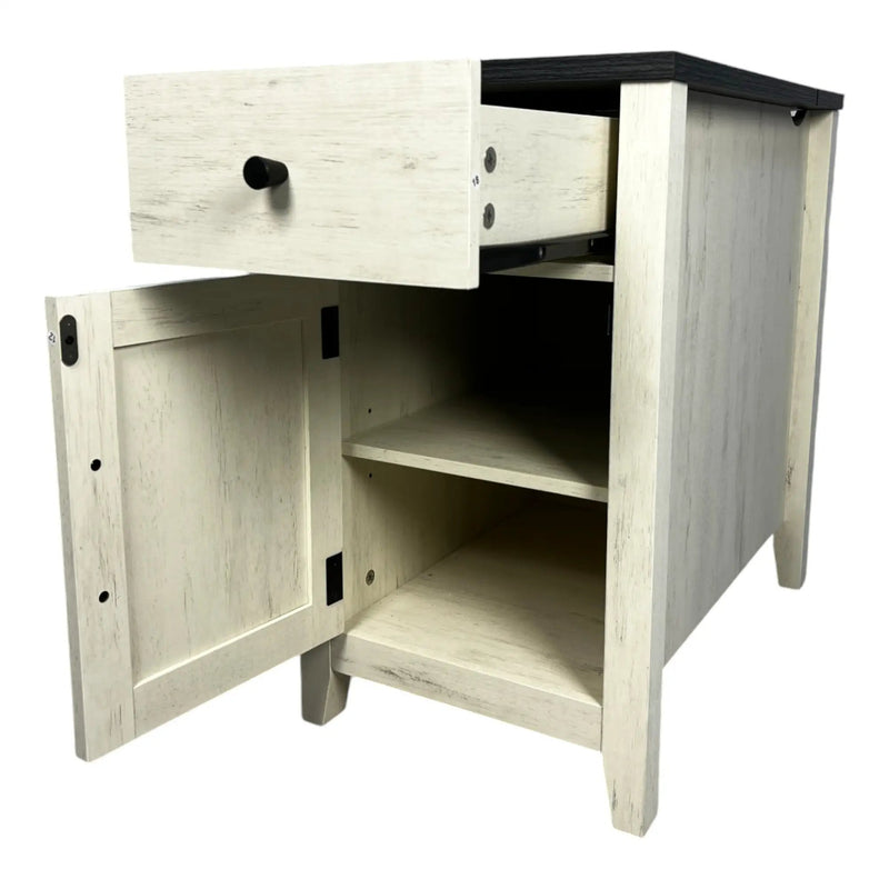 Farmhouse End Table with Charging Station by HouseOfZazla