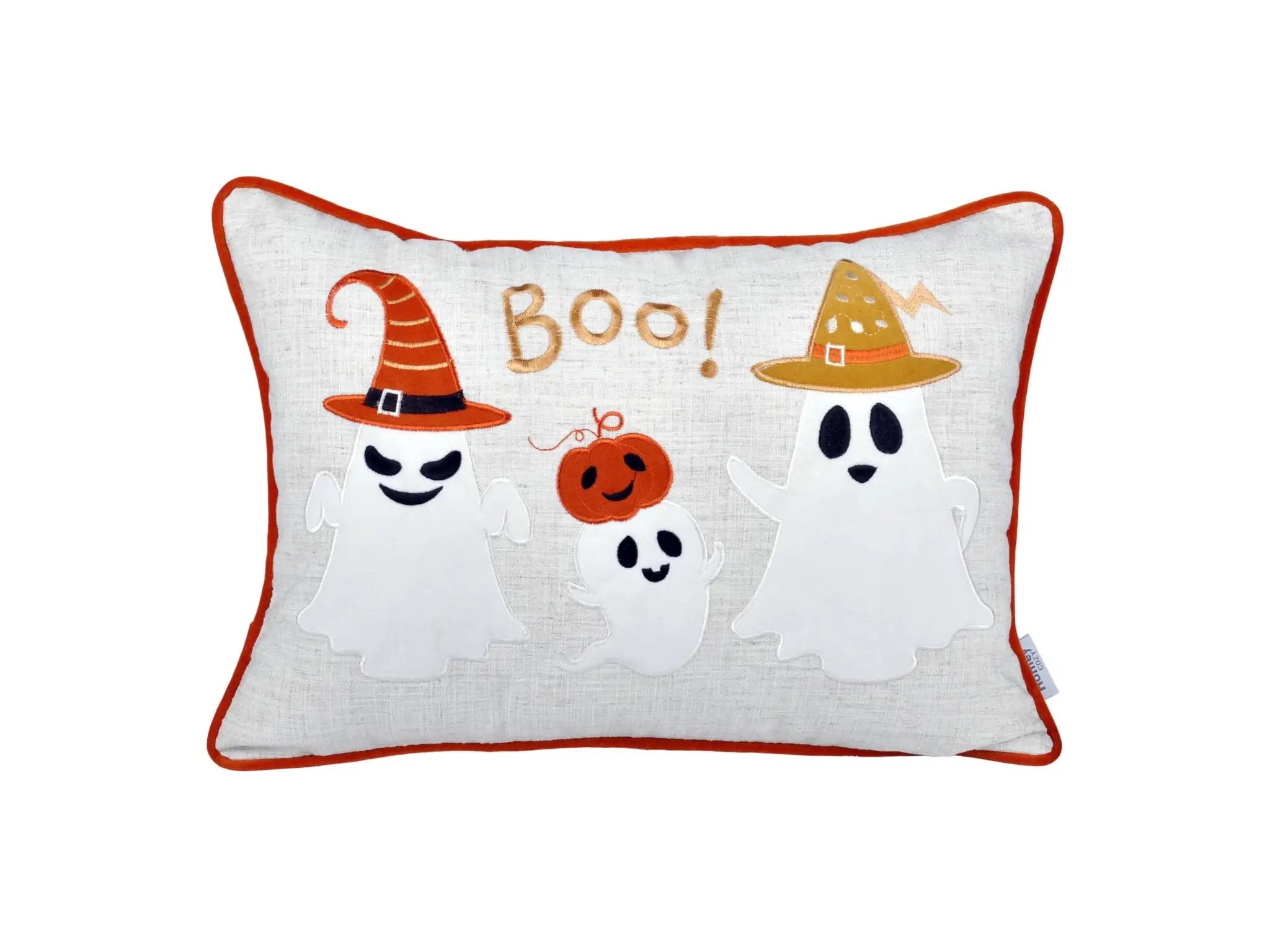 Whimsical Ghost Lumbar Pillow by HouseOfZazla