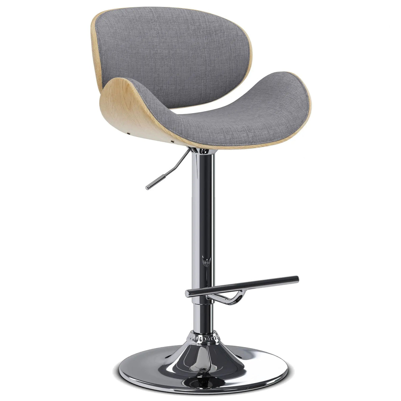 Marana - Handcrafted Bentwood Adjustable Swivel Bar Stool by Unique Piece Furniture
