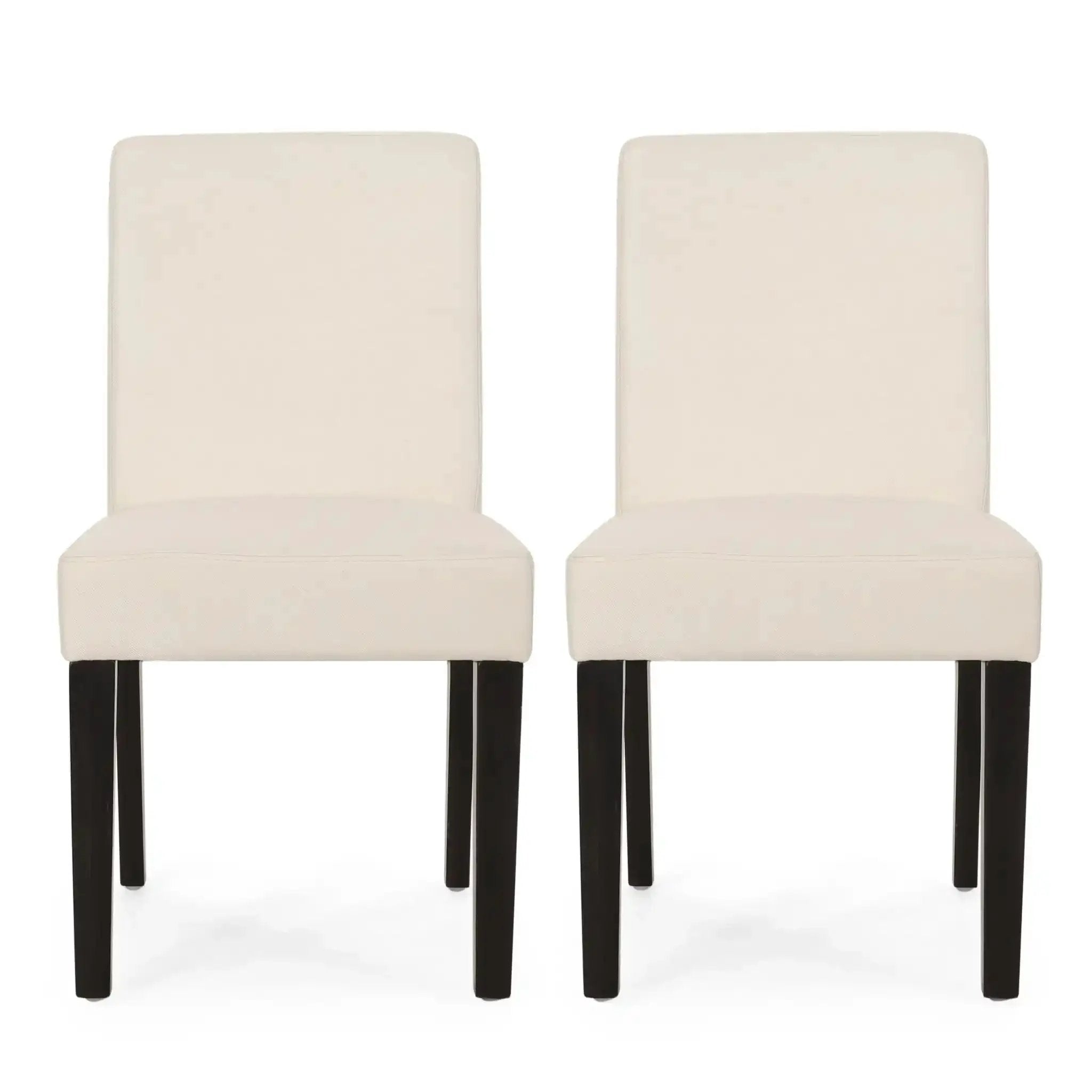 Contemporary Dining Chair With Upholstered Seating and Tapered Legs by HouseOfZazla