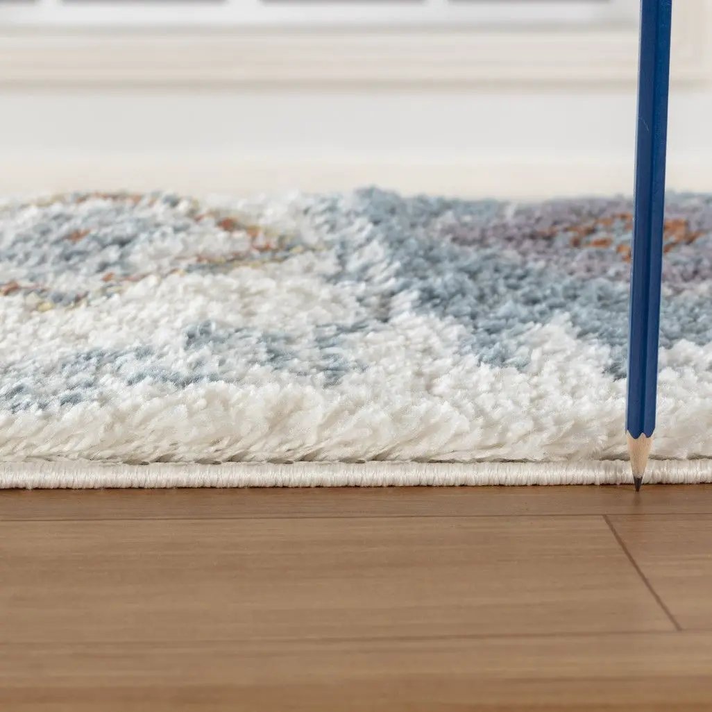 Loft Shag - 5' 3" X 7' Shaggy Area Rug - Ivory by HouseOfZazla