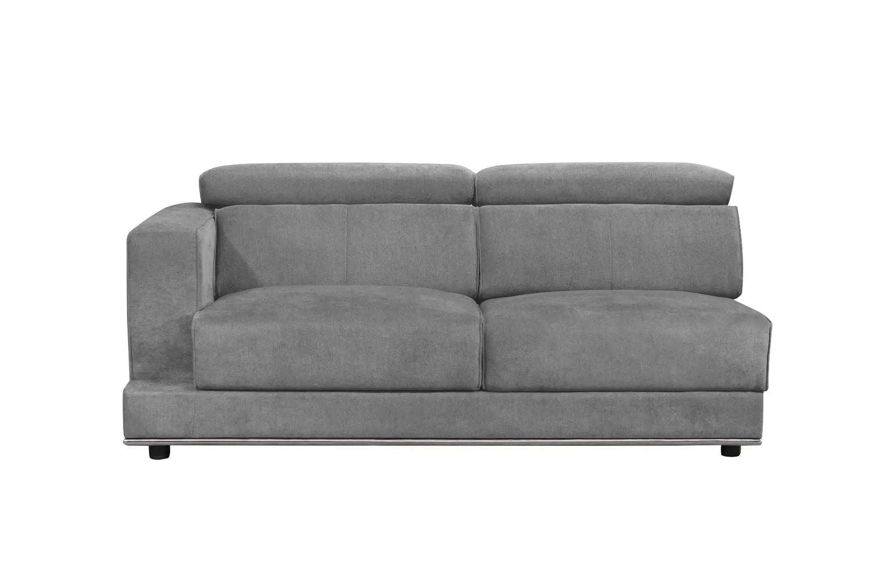 Alwin - Modular Lf Sofa - Dark Gray Fabric by Unique Piece Furniture