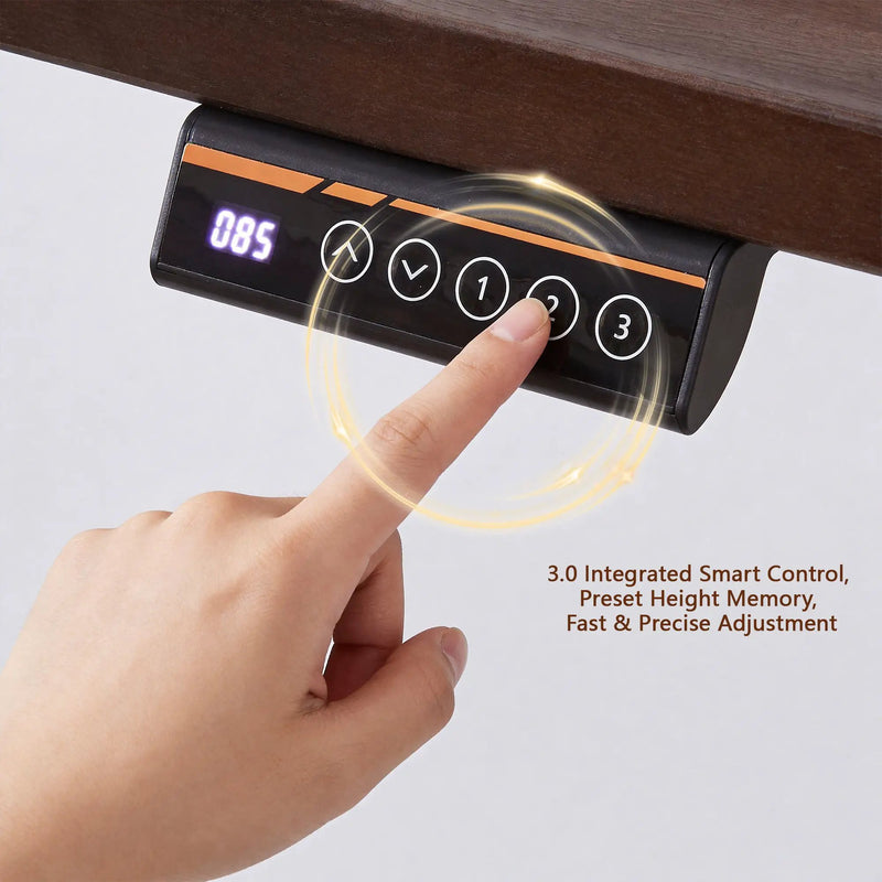 Solid Rubberwood Electric Standing Desk by HouseOfZazla