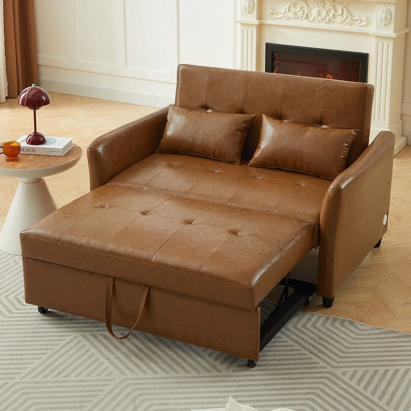 Convertible Sleeper Sofa Bed With 3 USB Ports by HouseOfZazla