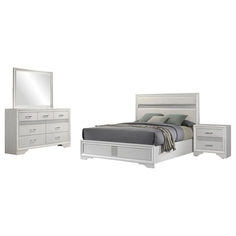 Miranda 4-piece California King Bedroom Set White by Unique Piece Furniture