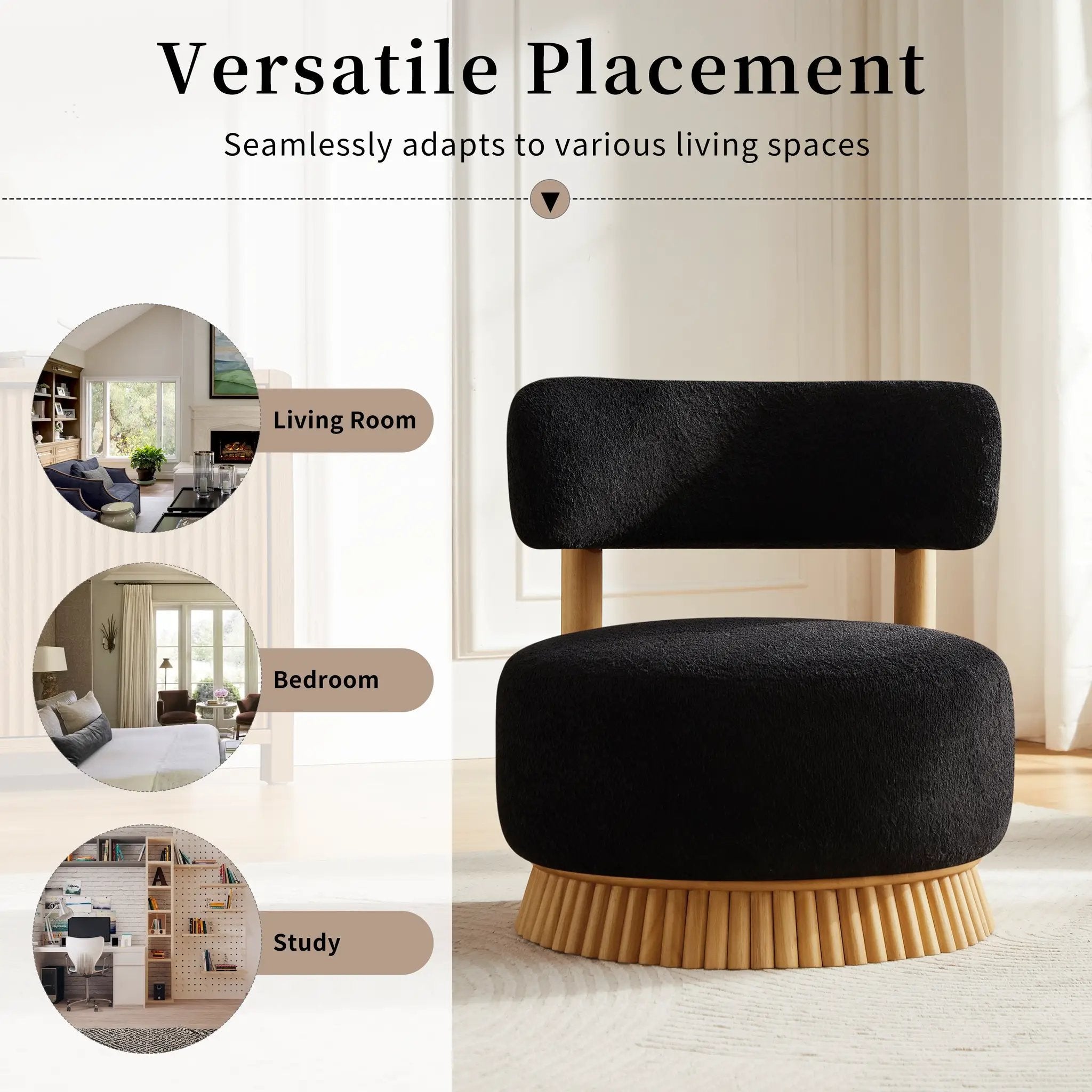 Modern 27.5" W Farmhouse Armless Chair by HouseOfZazla