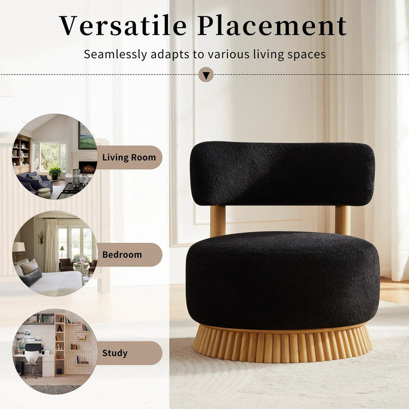 Modern 27.5" W Farmhouse Armless Chair by HouseOfZazla