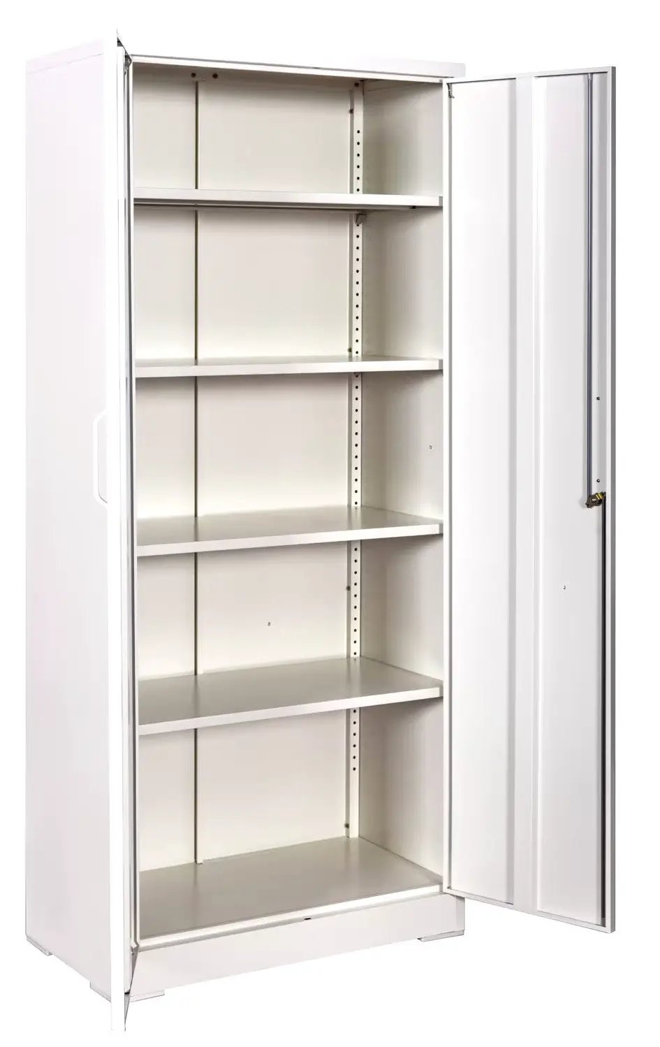 Container Furniture Direct Ironclad 71" Metal Storage Cabinet with Locking Doors and 4 Adjustable Shelves by HouseOfZazla