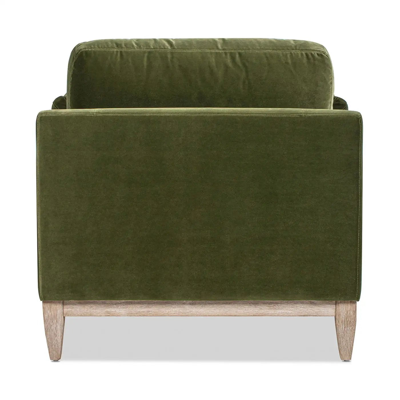Pasadena - Wide Modern Farmhouse Accent Arm Chair - Olive Green by HouseOfZazla