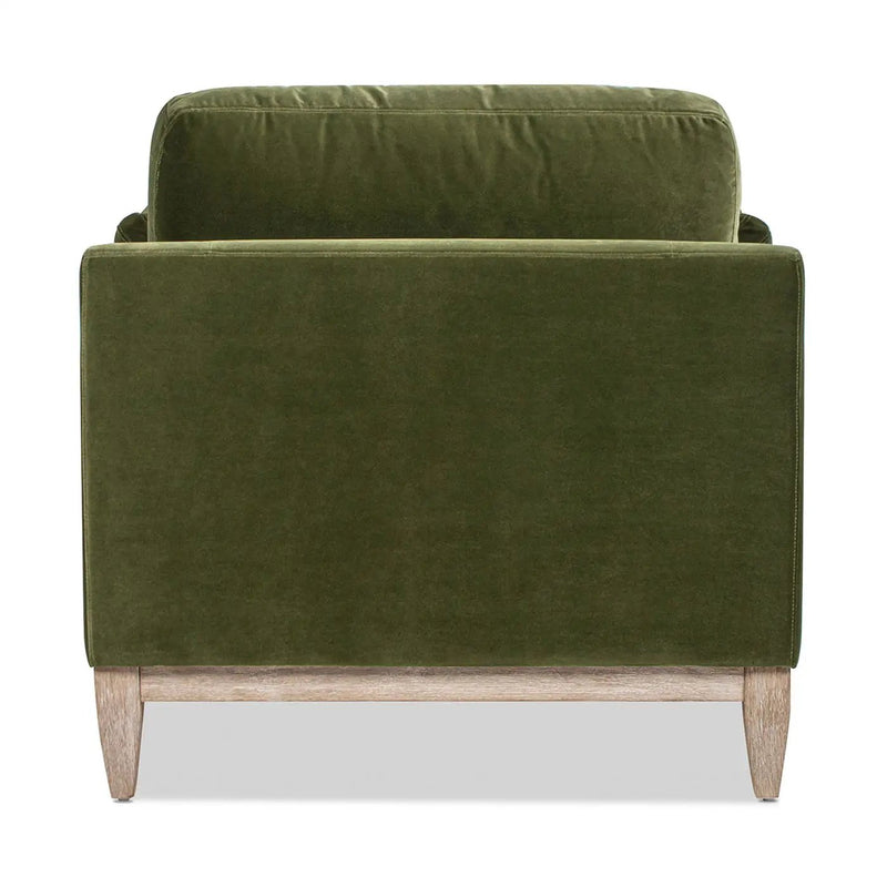 Pasadena - Wide Modern Farmhouse Accent Arm Chair - Olive Green by HouseOfZazla
